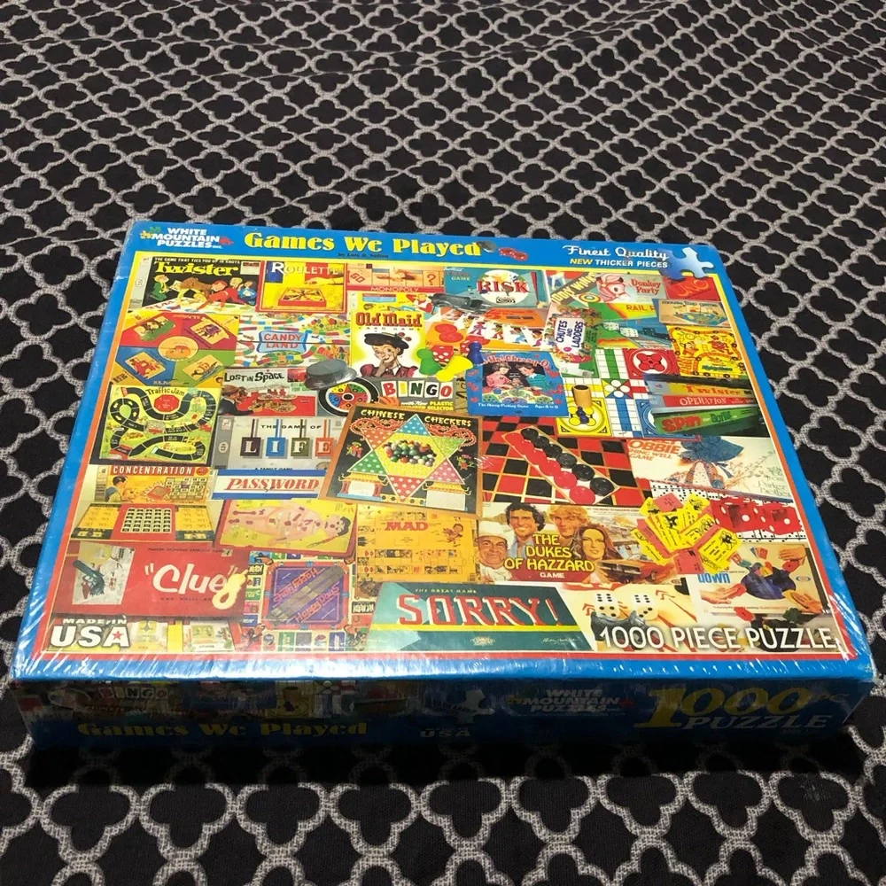2015 White Mountain 1000 Pieces Jigsaw Puzzle Games We Played 24X30